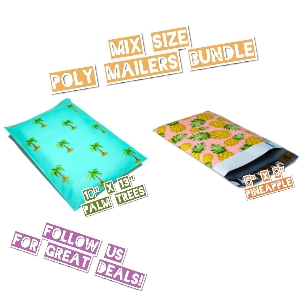 200 Mix Size Poly Mailer Bundle (100 ea)